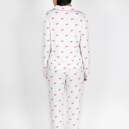 Grace printed long pajama set