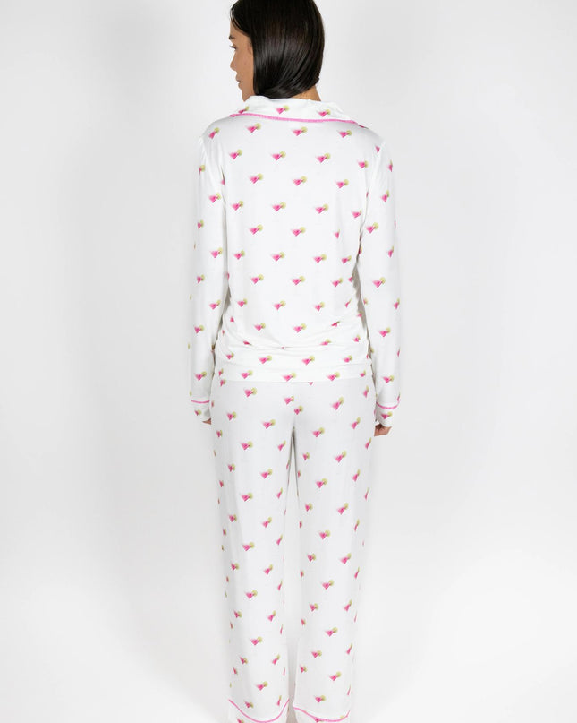Grace printed long pajama set