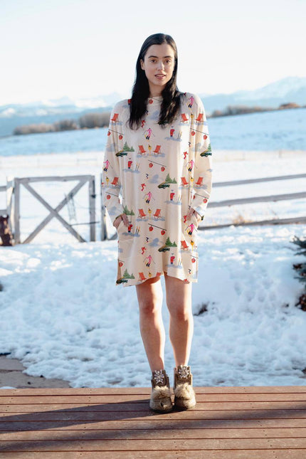 Cozy printed dress