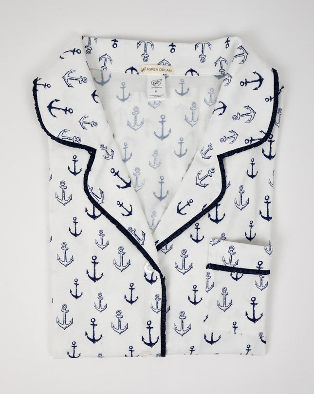 Jolene cropped printed pajama set