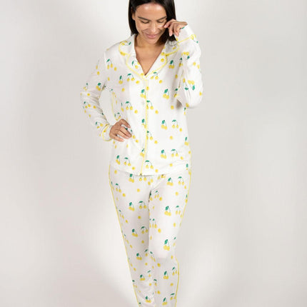 Jolene long printed pajama set