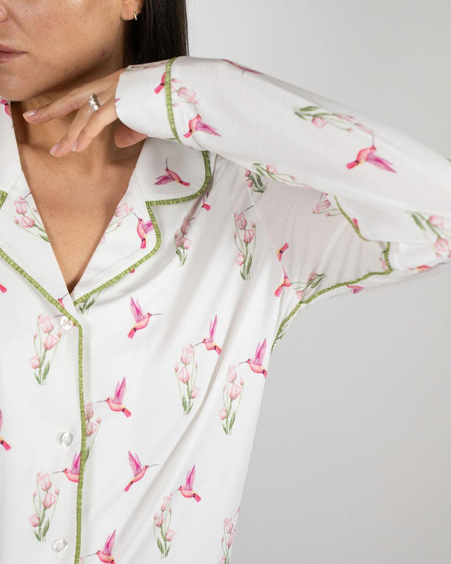 Jolene long printed pajama set