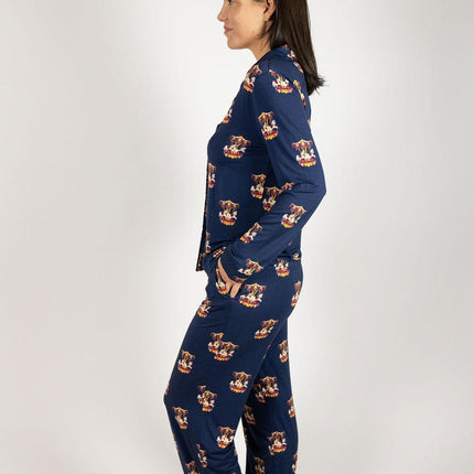 Grace long printed pajama set