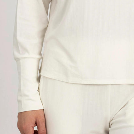 Ribbed long sleeve top