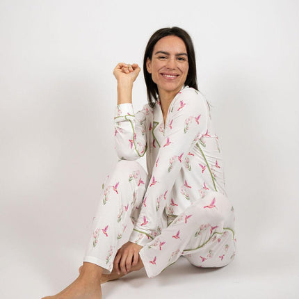 Jolene long printed pajama set