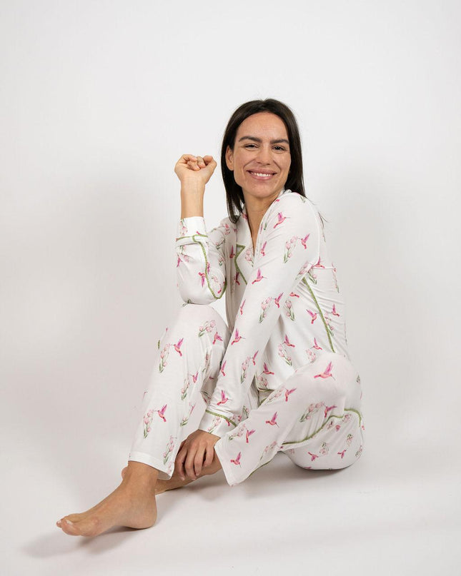 Jolene long printed pajama set