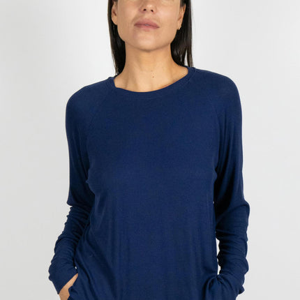 Ribbed long sleeve top