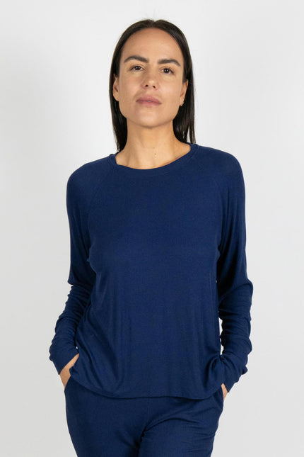 Ribbed long sleeve top