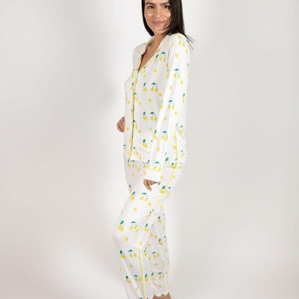Jolene long printed pajama set