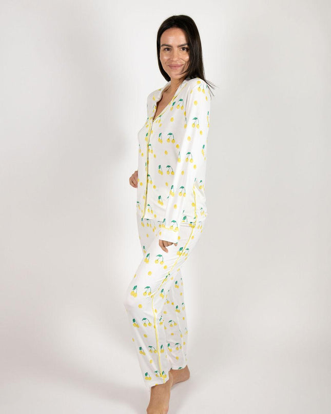 Jolene long printed pajama set