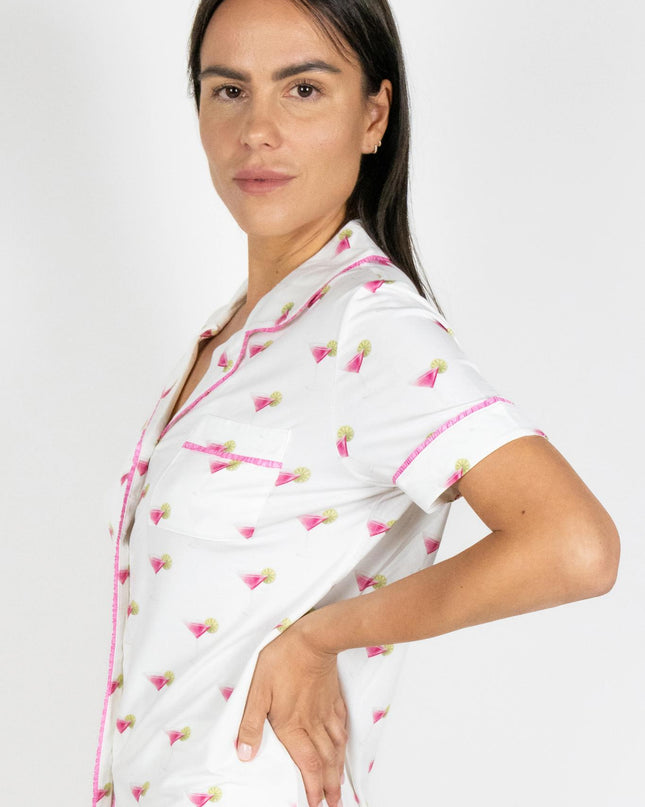 Jolene cropped printed pajama set