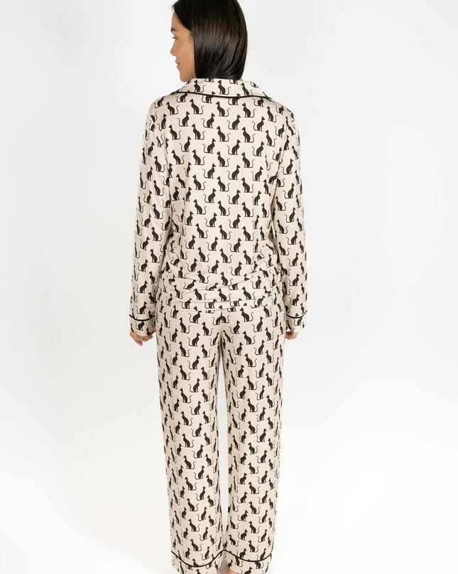 Grace printed long pajama set