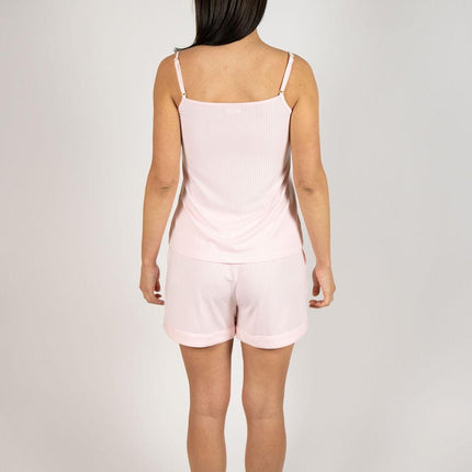 Cannes pinstripe shorty set