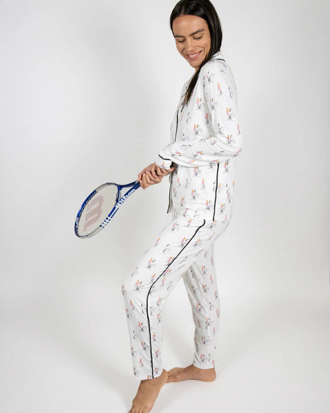 Jolene long printed pajama set
