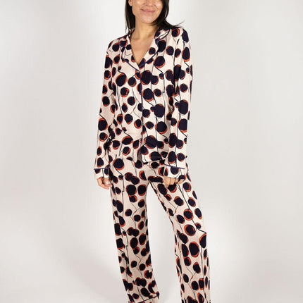 Grace long printed pajama set
