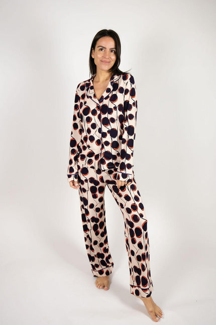 Grace long printed pajama set