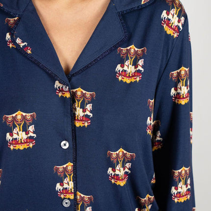 Grace long printed pajama set