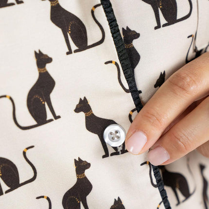 Grace printed long pajama set