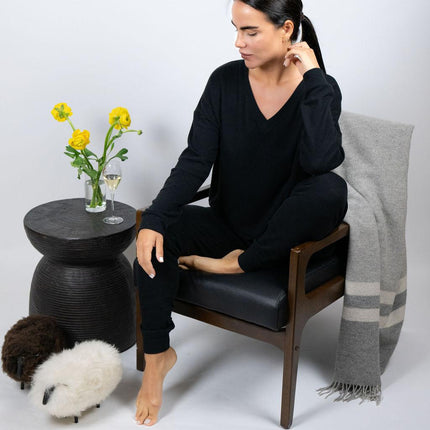 Cozy V-neck top