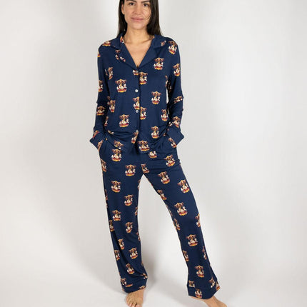 Grace long printed pajama set