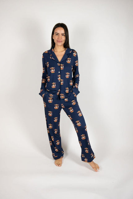 Grace long printed pajama set