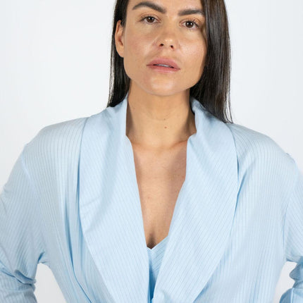 Cannes pinstripe robe