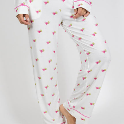Grace printed long pajama set