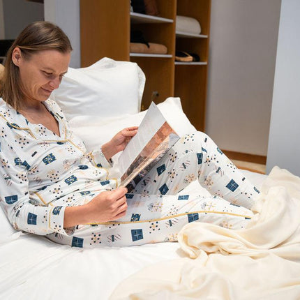 Jolene long printed pajama set