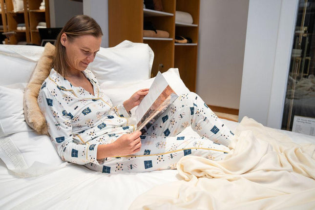 Jolene long printed pajama set