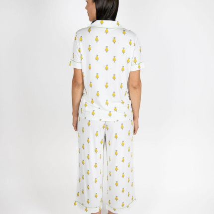 Jolene cropped printed pajama set
