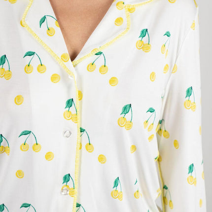 Jolene long printed pajama set