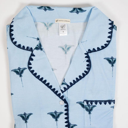 Cute stitching short pajama set
