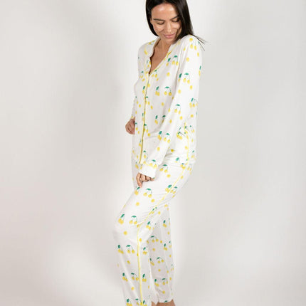 Jolene long printed pajama set