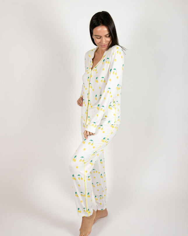 Jolene long printed pajama set