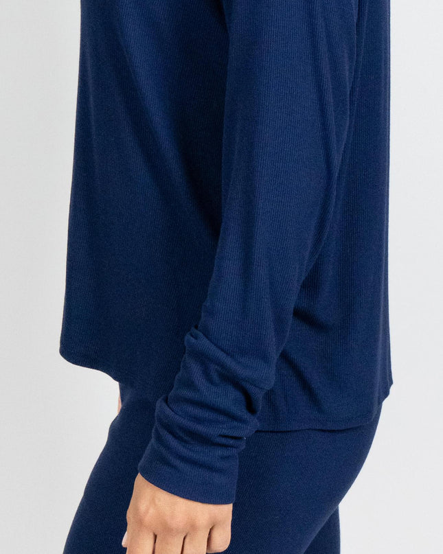 Ribbed long sleeve top