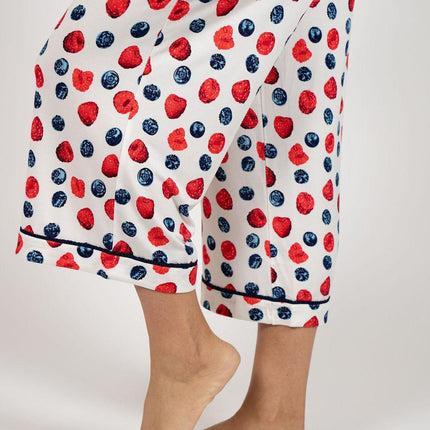Jolene cropped printed pajama set