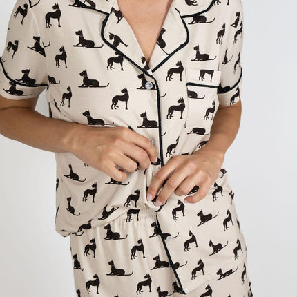 Jolene short printed pajama set