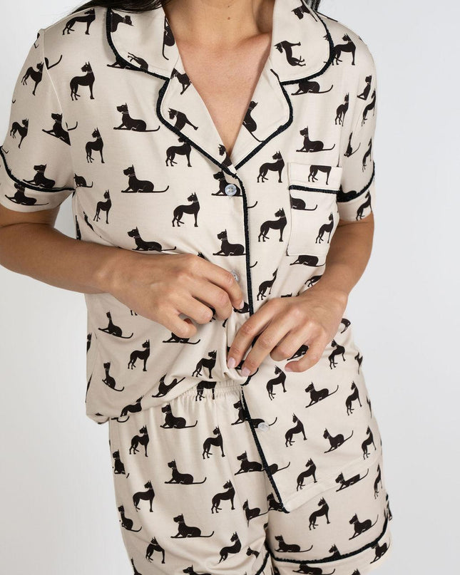 Jolene short printed pajama set