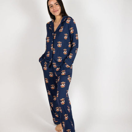Grace long printed pajama set