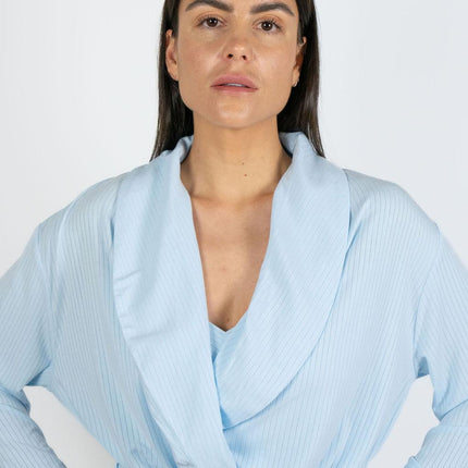 Cannes pinstripe robe