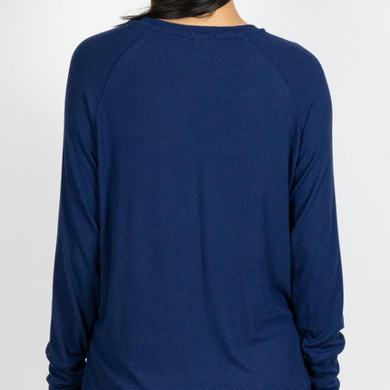 Ribbed long sleeve top