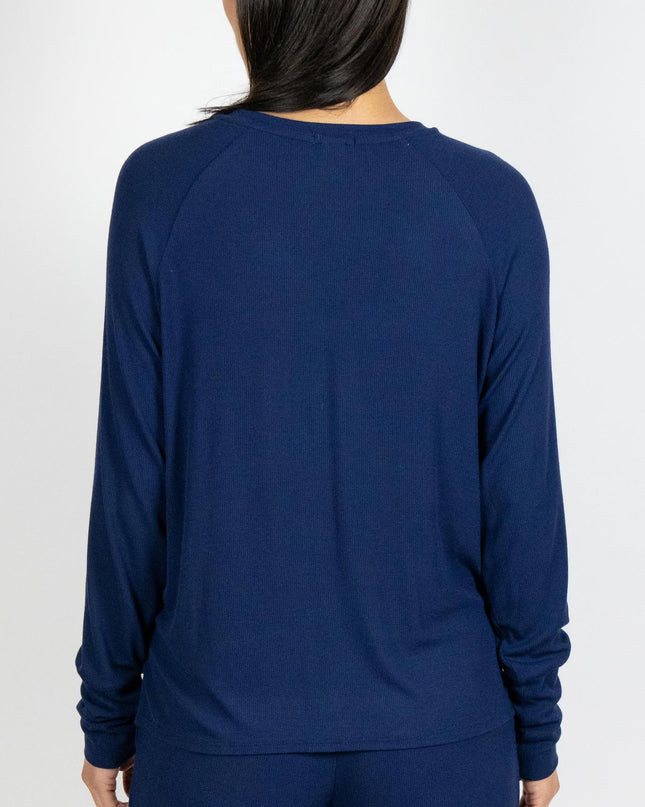Ribbed long sleeve top