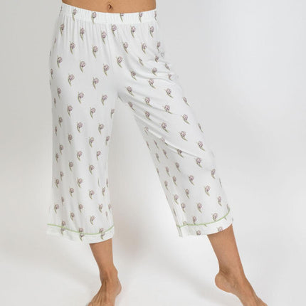 Jolene cropped printed pajama set
