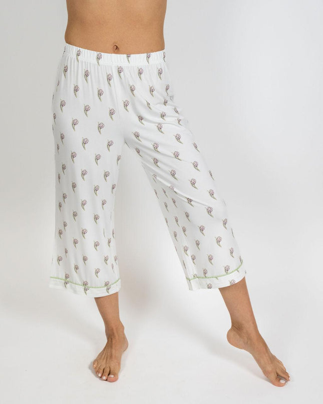 Jolene cropped printed pajama set