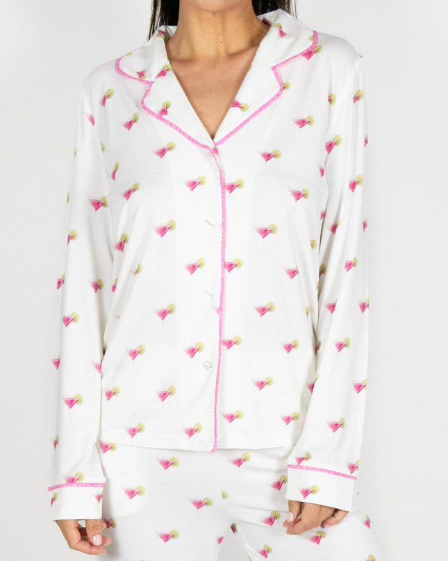 Grace printed long pajama set