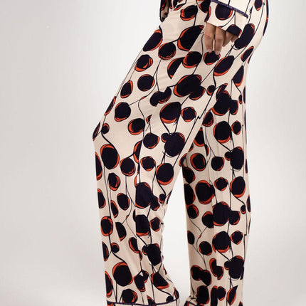 Grace long printed pajama set