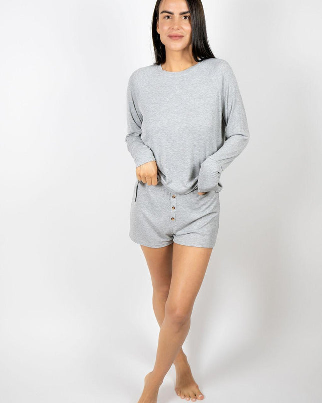 Ribbed long sleeve top