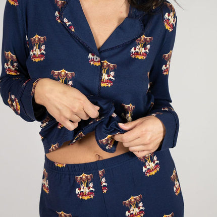 Grace long printed pajama set