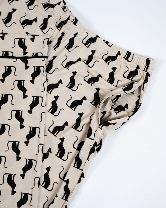 Grace printed long pajama set