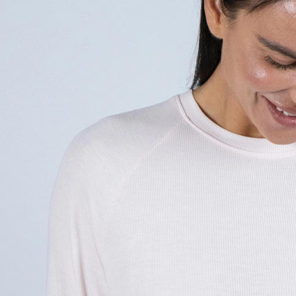 Ribbed long sleeve top